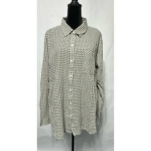 Lucky‎ Brand Sage Green Plaid Shirt Size L NWOT